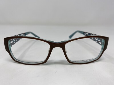 Prodesign Denmark Japan 5619-1 C.5032 53-16-135 Brown/Teal Eyeglasses Frame R921