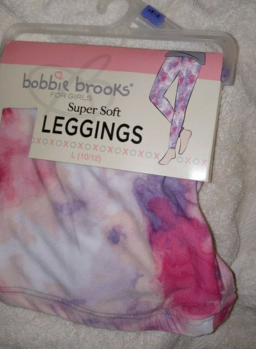 NEW girls Black Tie Dye Print BOBBIE BROOKS SUPER SOFT Legging size L 10-12 - Picture 4 of 4