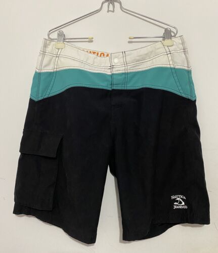 Nautica Jeans CO Swim Trunks/board Shorts Size 36W - Foto 1 di 4