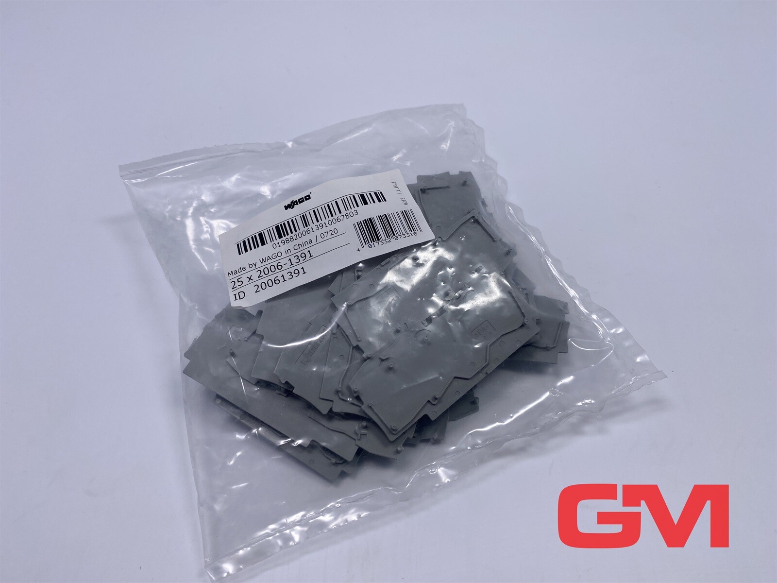 Ve 25x WAGO Closing- And Intermediate Plate 2006-1391 End and