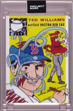 Ted Williams Boston Red Sox by ERMSY Topps Project 2020 Card #58 1954 RC #250