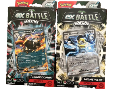 2 PACK Pokémon 60-card Battle Deck Random between Melmetal EX