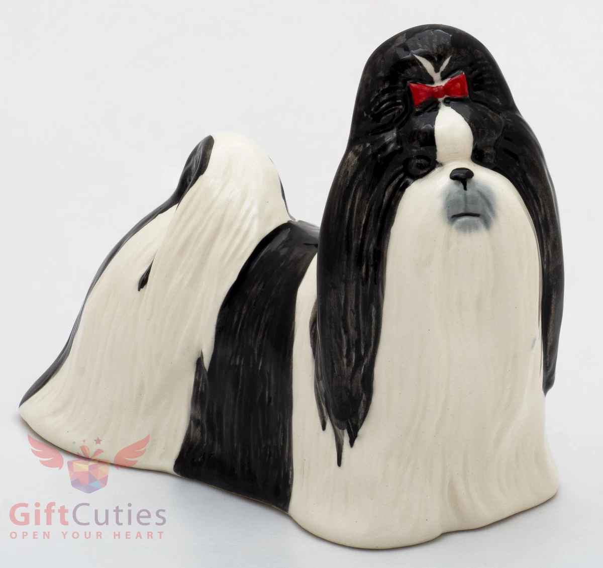 Shih tzu porcelain shop figurine