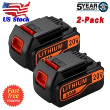 2 PACK For Black & Decker 20 V Lithium-ion 8.0Ah MAX Battery LBXR20 LB2X4020 US
