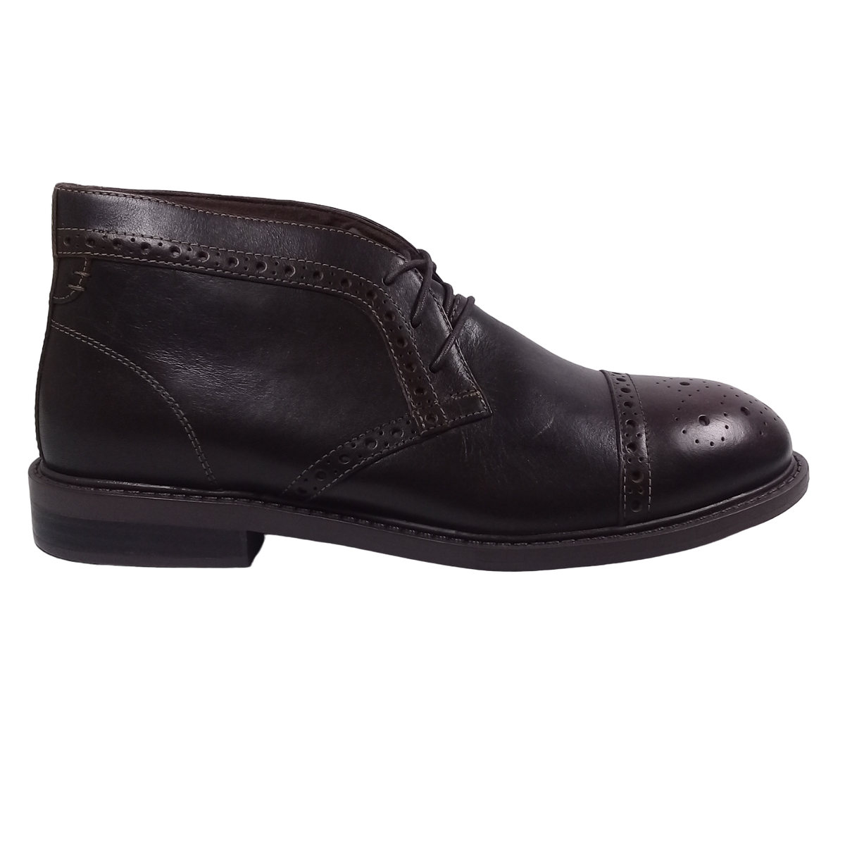 Dunham Mens NEW Gavin-Dun Brown  Wingtip Round Toe Leather Chukka Boot Size 8 4E Dunham Mens NEW Gavin-Dun Brown Wingtip Round Toe Leather  main image 4