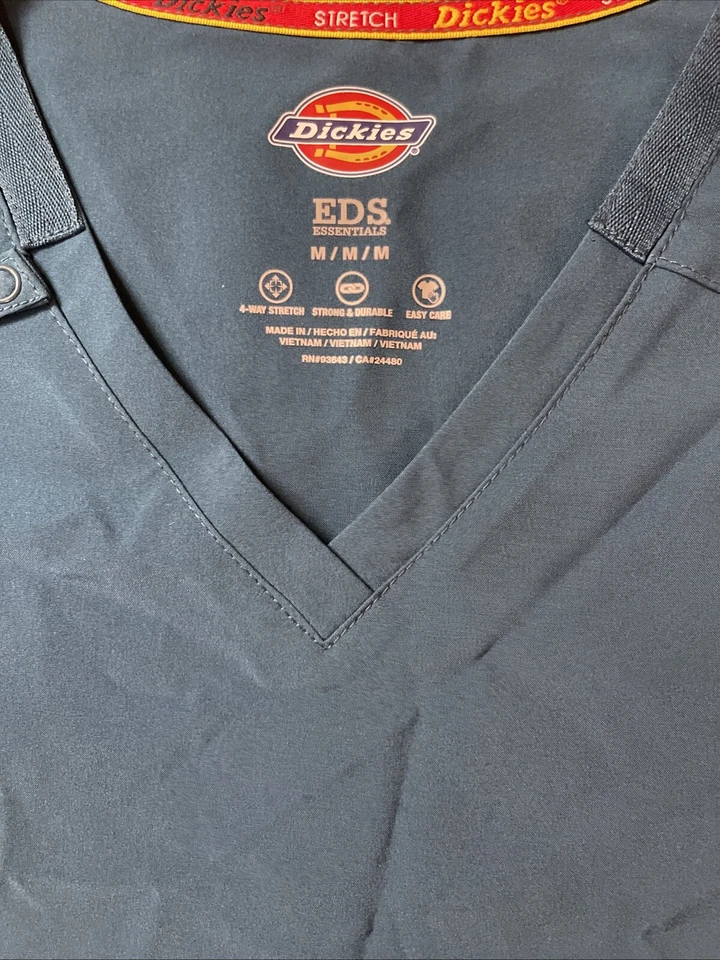 Blusa Médica Dickies EDS Uniforme Para Mujer (Talla M) Bolsillos Médicos Nueva con Etiquetas Verde Foto 3 de 4