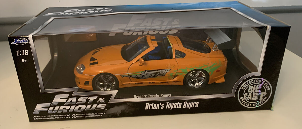 JADA 1:18 FAST & FURIOUS BRIAN'S TOYOTA SUPRA DIE-CAST JADA 1:18 FAST & FURIOUS BRIAN'S TOYOTA SUPRA DIE-CAST