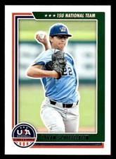 2022 Panini Stars & Stripes USA Baseball #84 Ethan Schiefelbein Card