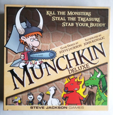Munchkin Deluxe Board Game - Steve Jackson Games SJG 1483+ High Fantasy Humor