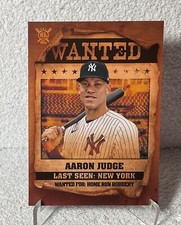 TOPPS 2021 BIG LEAGUE AARON JUDGE WANTED WT-7 NEW YORK YANKEES BASEBALL CARD