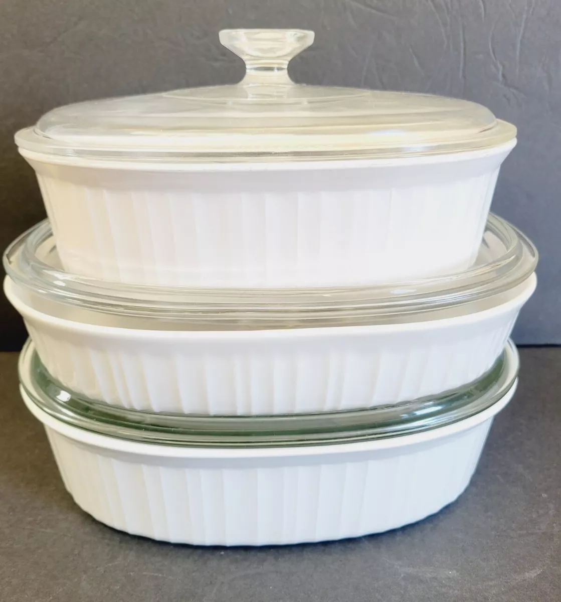 Corningware french white cheap 6 piece set