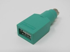 Microsoft PS2 6-Pin-Mini Port to USB-A Adapter Male Female