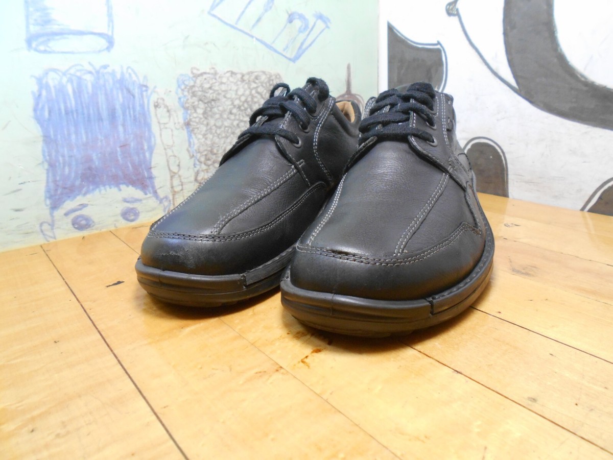 ecco Black Leather Sneakers Men