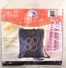 Line A Ready-to-Embellish Kit "DENIM PURSE" LP023US Flower Petals NIP