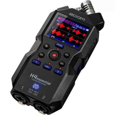 Zoom H4essential 4-Track 32-Bit Float Portable Audio Recorder Bundle