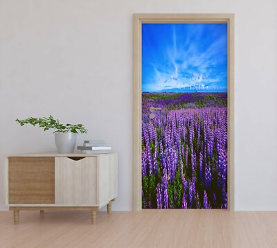 3D Sky Lavender Garden ZHU5296 Door Wall Mural Photo Wall Sticker Decal 3d-sky-lavender-garden-zhu5296-door-wall-mural-photo-wall-sticker-decal