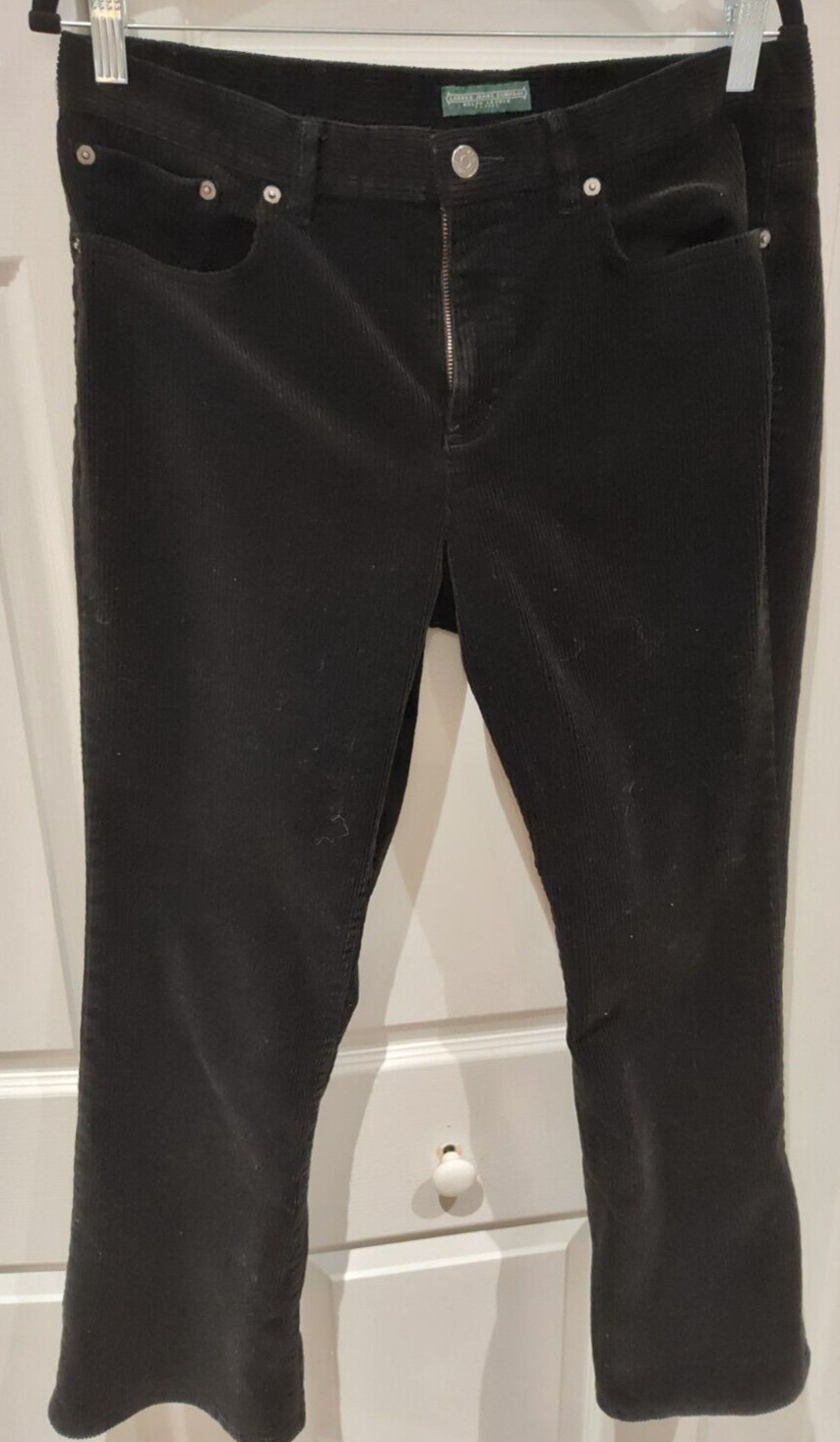 Lauren Ralph Lauren Corduroy Women's BlackPants Size … Gem