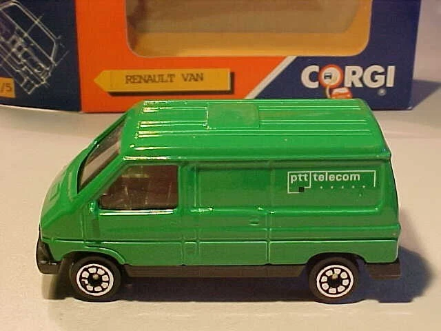 3 INCH 1980 Renault Trafic Van PTT Telecom Corgi 1/64 Diecast Mint in Box - Image 4 of 4