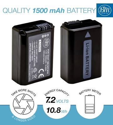 Batterytec Ersatzakku Für Sony NP-FW50 – 1030mAh, Passend Für Alpha 7, A6000, NEX & Mehr – Inkl. 12 Monate Garantie