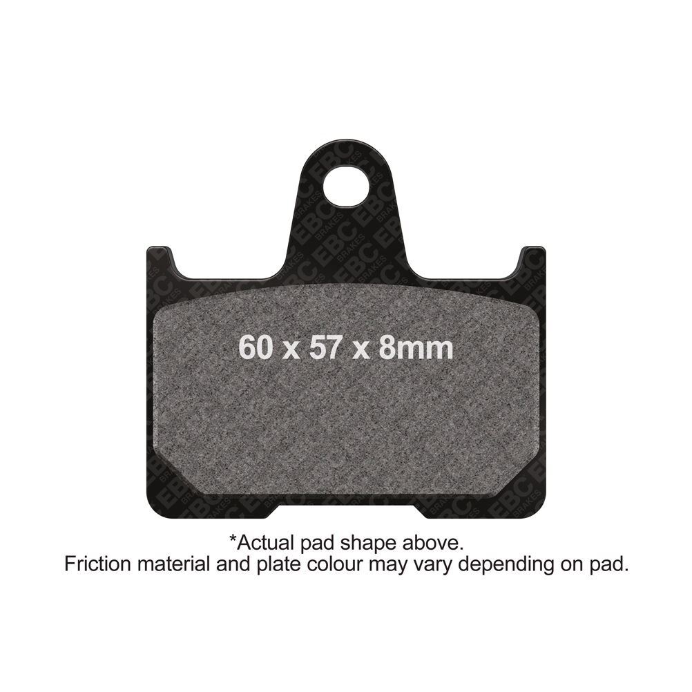 EBC Double H Sintered Street Brake Pad Rear Right Kawasaki ZX7-RR ZX 750 1996-99