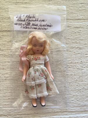 Vintage storybook doll nancy ann 1950s Plastic Jointed Doll Moveable Eyes Blonde