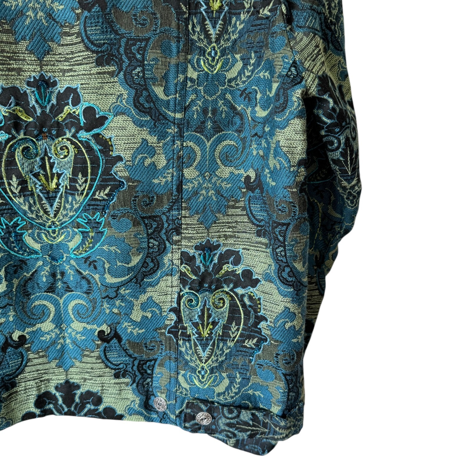 Laura Ashley Small Button Up Jacket Embroidered B… - image 14