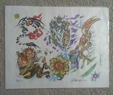 Tattoo Studio Shop Flash Single By Joe Capobianco Troll, Flower 11"X14" Print