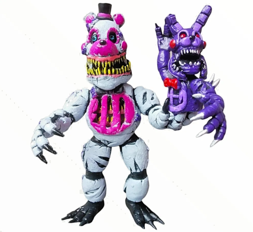 TWISTED FREDDY Figure Animatronic Five Nights At Freddy's MEXICAN FIGURE  FNAF 9”