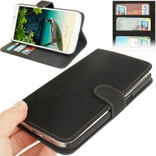 COVER CUSTODIA FLIP CASE per SAMSUNG GALAXY MEGA 6.3 i9200 i9205 PELLE+SLOT NERO