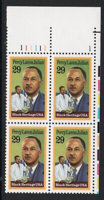 ALLY'S STAMPS  US Plate Block Scott #2746 29c Percy Lavon Julian  [4] MNH [STK]