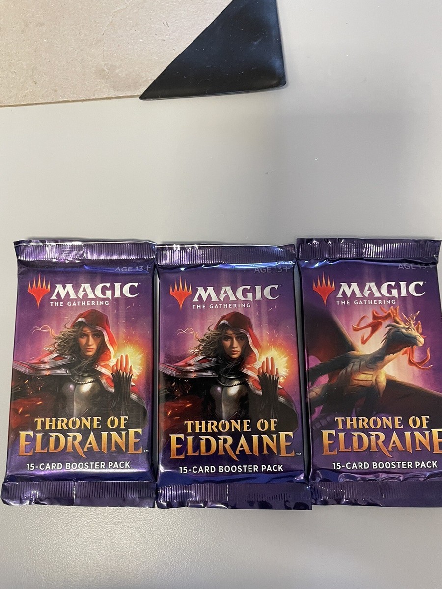 magic the gathering throne of eldraine booster box Collector | 15 Card Booster Pack Art Land in 33% of packs and is Traditional Foil in 20% of packs Magic The Gathering MTG-ELD-TBD-EN Throne