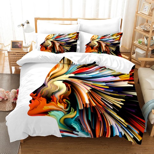 FSYQQASD AI Giocos 3D Stampa Set Di Biancheria Da Letto Microfibra Set Copripiumino in Con Federa Con Chiusura A Cerniera 3 Pezzi Per Bambini E Adulti King(220x240cm