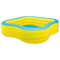 Intex Swim Center Family Inflatable Pool, 90 X 90 X 22, For Ages 6+ Intex Swim Center Family Inflatable Pool, 90 X 90 X 22, For Ages 6+