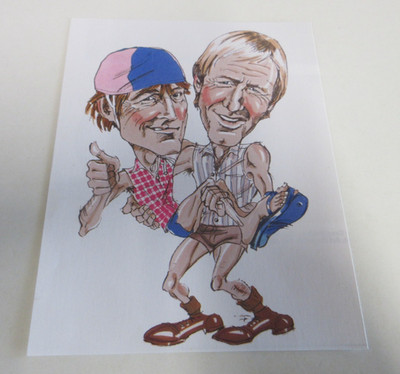John Cornell and Paul Hogan - Strop and Hoges - Small Print Illustration - 1983