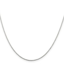 1mm Cable Chain Necklace Real 925 Sterling Silver 18-20 inch Solid