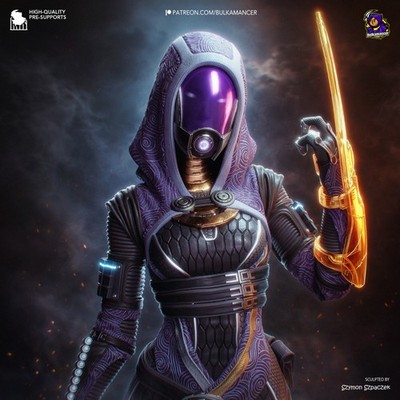 Tali - Mass Effect  1/8 Scale Figure Statue Unpainted Unassembled Resin