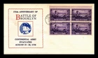 Dr Jim Stamps Battle Of Brooklyn Block FDC Van Ohlen Fold Over Cachet