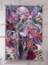 Póster Arlecchino Anime Genshin Impact HD 60 90 cm Arte Pared Desplazamiento Decoración del Hogar