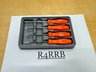 Snap-on Tools USA NEW ORANGE 4pc Mini Hard Grip Combo Screwdriver Set SDDX40AO