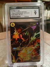 One Piece TCG Portgas D. Ace SP Alt Art Japanese CGC 9 OP12 Special ST13-011