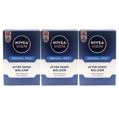 Nivea MEN After Shave Balsam Original-Mild Für Normale Haut 3er Pack (3x 100ml)