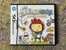 Scribblenauts Nintendo DS w/ Manual, Case, Cartridge, Warner Bros., Puzzle, E10
