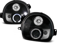 Scheinwerfer Paar Renault Twingo 93-98 Angel Eyes Schwarz