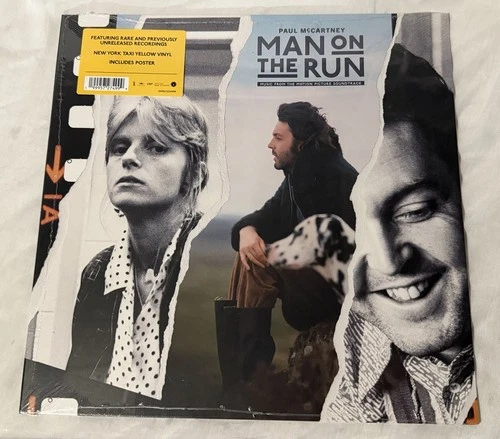 PAUL MCCARTNEY -MAN ON THE RUN Vinyl 33 1/3 LP NY Taxi Yellow,Sealed. Brand New