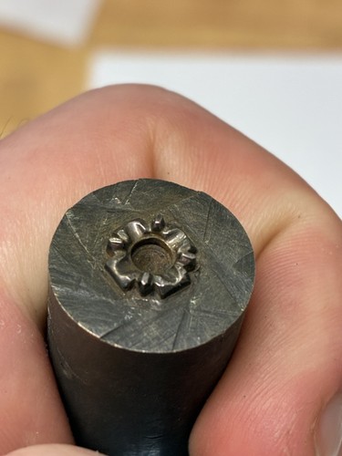 STONE SETTING Vintage Hub Impression Die Jewelry Tool Steel