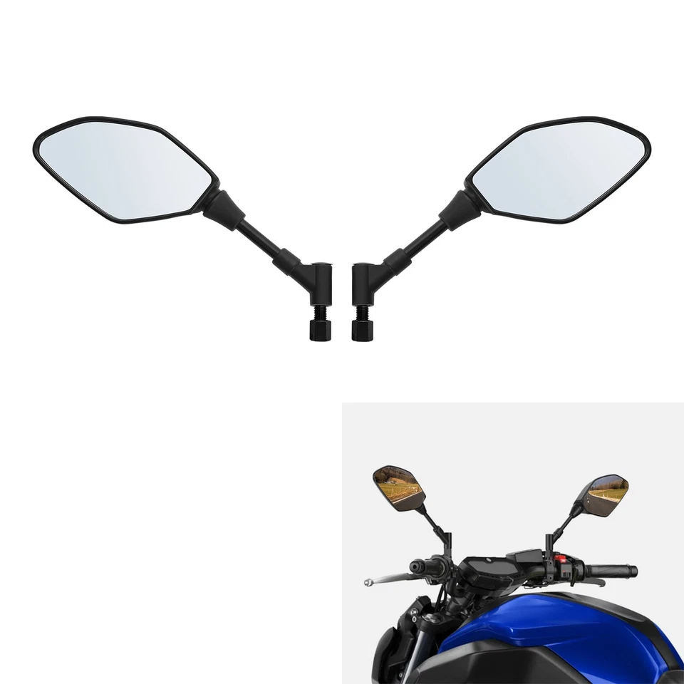 Espejo retrovisor negro apto para Yamaha MT-07 MT-09 14-23 FJ-09 15-20 FZ-09 14-20 Foto 2 de 4