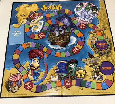 VeggieTales Jonah The Overboard Adventure Board Game Complete | eBay