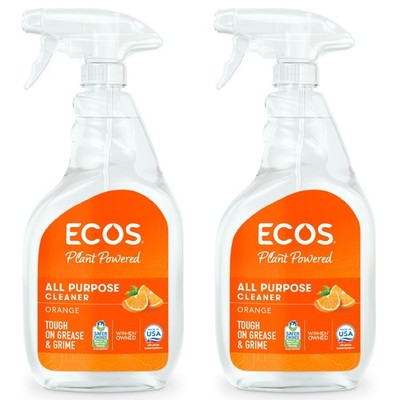 ECOS All Purpose Cleaner 22 Fl Oz Pack of 2 Plant Based Vegan Formula