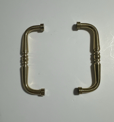 #ad #ad Polished Brass Solid Brass 3 1 2quot;cc Handle Pulls cabinet or drawer Set of 44 $128.99