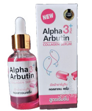 Alpha Arbutin 3 Plus Collagen Serum Skincare Reduce Dark Spots Freckle 40 ml x 2